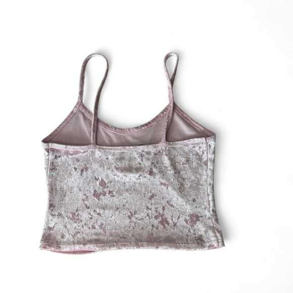 Barbie - Pink Velvet Crop Top - Women's Small - Y2K 90s Aesthetic Cami Tank - Picture 2 of 5